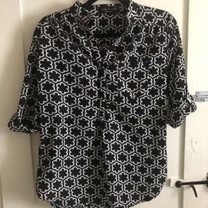 Black & White Blouse